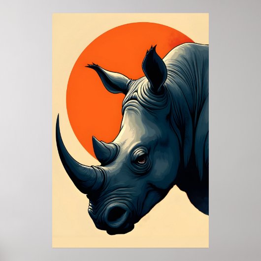 Rhinoceros Poster (Voorkant)