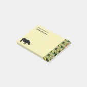 Rhinoceros Safari Weave Pattern Personalized Post-it® Notes (Schuin)
