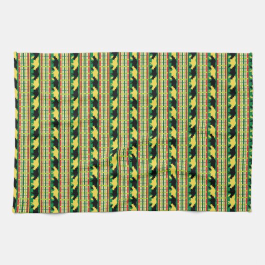 Rhinoceros Safari Weave Pattern Theedoek (Horizontaal)