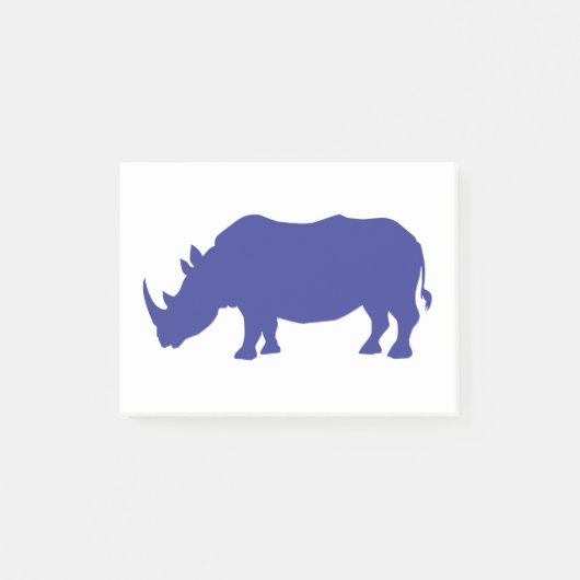 Rhinoceros Silhouette Post-it® Notes (Voorkant)
