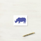 Rhinoceros Silhouette Post-it® Notes (Op bureau)