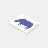 Rhinoceros Silhouette Post-it® Notes (Schuin)
