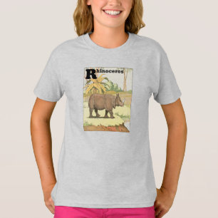 Rhinoceros Story Book Alphabet T-shirt