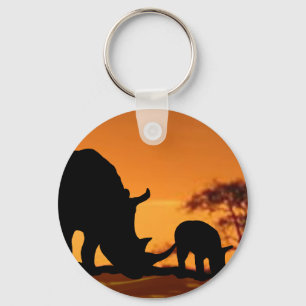 rhinofamilie sleutelhanger