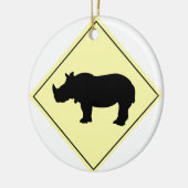 Rhinokruising Keramisch Ornament (Links)