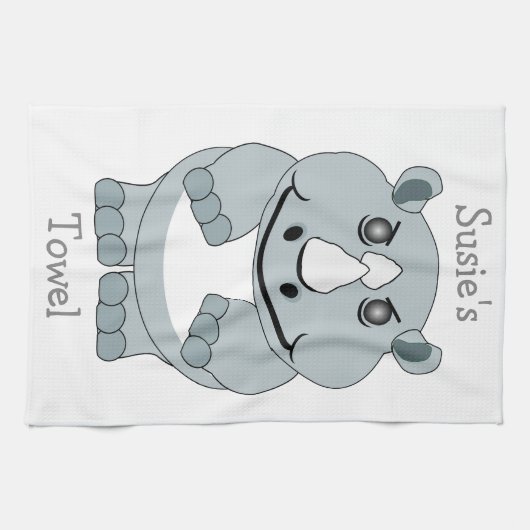 Rhinoontwerp Theedoek (Horizontaal)