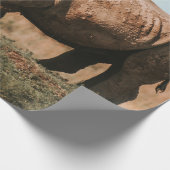 RHINO'S IN AFRIKA GRAZING CADEAUPAPIER (Hoek)