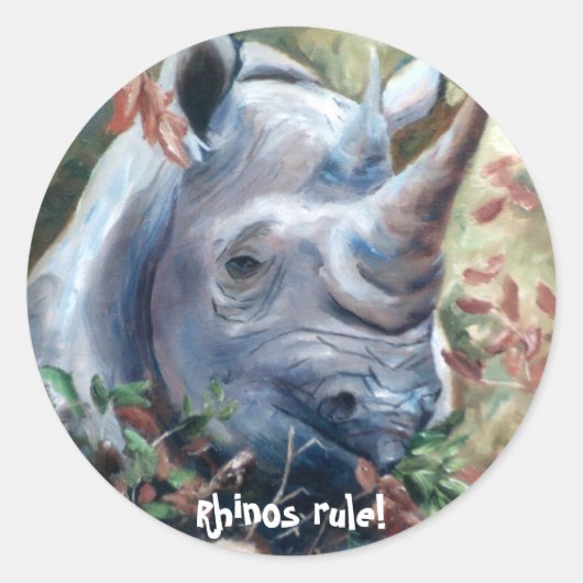 Rhinos regel Sticker (Voorkant)