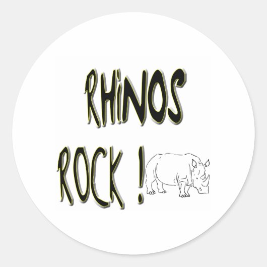 Rhinos Rock ! Autocollant (Devant)