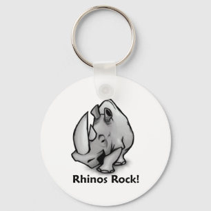Rhinos Rock. Sleutelhanger