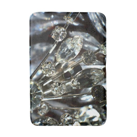 Rhistone Art Deco  Elegant Grijs Zwart Badmat (Voorkant Verticaal)