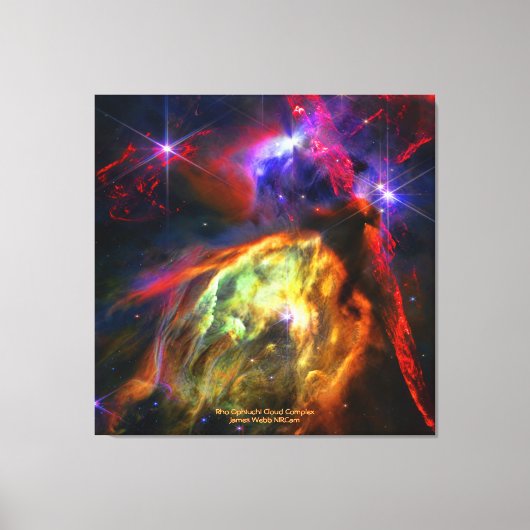 Rho Ophiuchi Cloud Complex - James Webb NIRCam Canvas Afdruk (Voorkant)