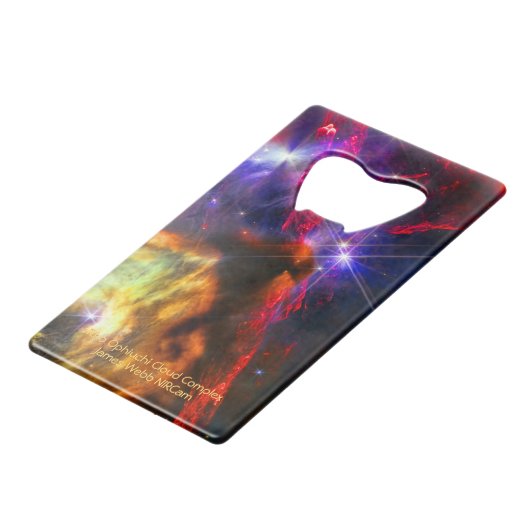 Rho Ophiuchi Cloud Complex - James Webb NIRCam Kredietkaart Flessenopener (Achterkant Gekanteld)