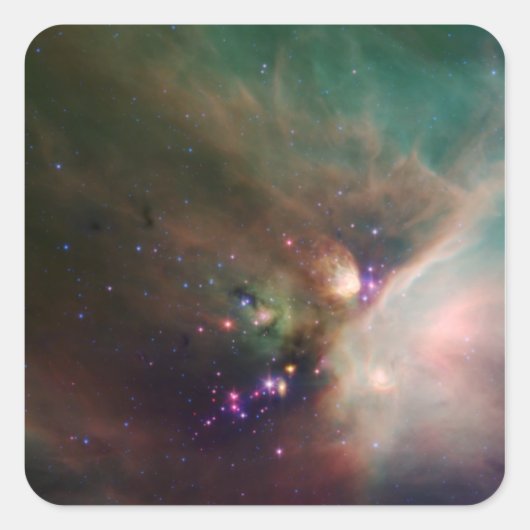 Rho Ophiuchi nebula Vierkante Sticker (Voorkant)