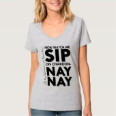 RHOAP Sip/NayNay T-shirt (zwart-wit logo) (Voorkant)