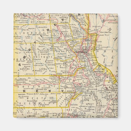 Rhode Island 3 Magneet (Voorkant)