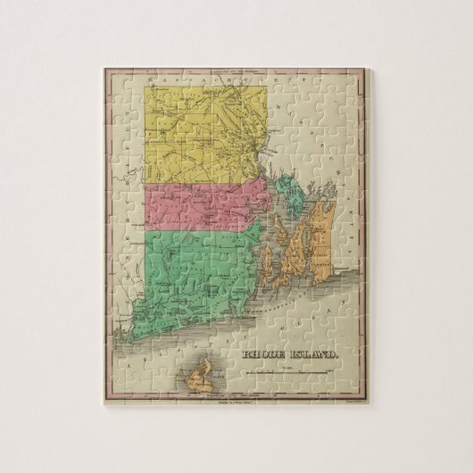 Rhode Island 6 Legpuzzel (Verticaal)