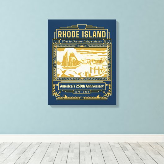 Rhode Island Art Déco 250e anniversaire de l'Améri (Insitu (Plancher de Bois))