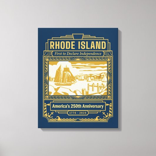 Rhode Island Art Déco 250e anniversaire de l'Améri (Recto)