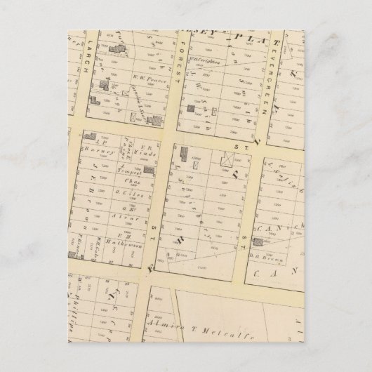 Rhode Island Atlas Map Briefkaart (Voorkant)