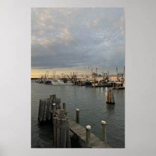 Rhode Island-boten bij zonsondergangposter Poster