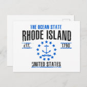 Rhode Island Briefkaart (Voorkant / Achterkant)