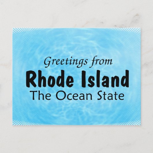 Rhode Island Briefkaart (Voorkant)