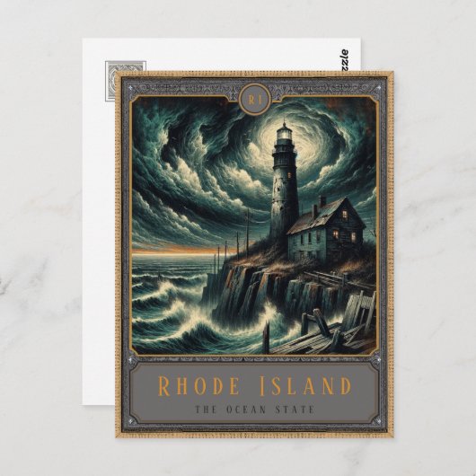 Rhode Island | Carte postale Art gothique (Devant / Derrière)