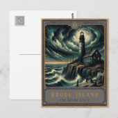Rhode Island | Carte postale d'art gothique (Devant / Derrière)