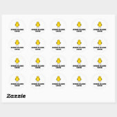 Rhode Island Chick Ronde Sticker (Vel)