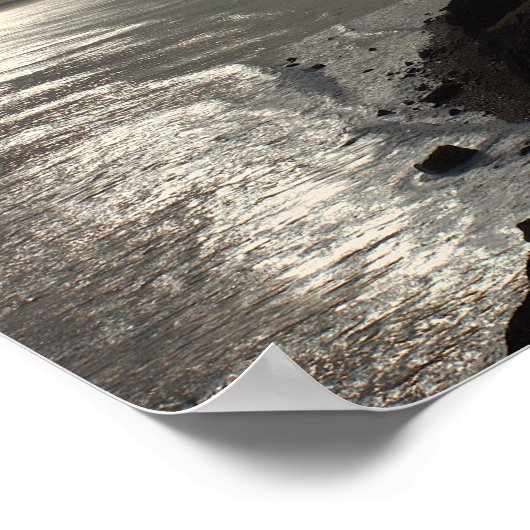 Rhode Island Cliffside Ocean Waterscape Poster (Coin)