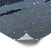 Rhode Island Cliffside Ocean Waterscape Poster (Coin)