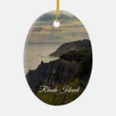 Rhode Island Cliffside Sunset Ornament (Voorkant)