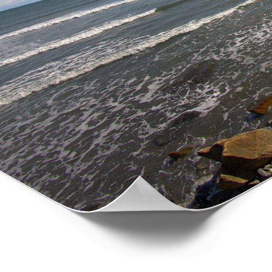 Rhode Island Cliffside Waterscape Poster (Coin)