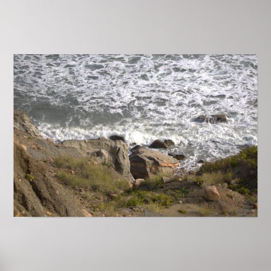 Rhode Island Cliffside Waterscape Poster (Devant)