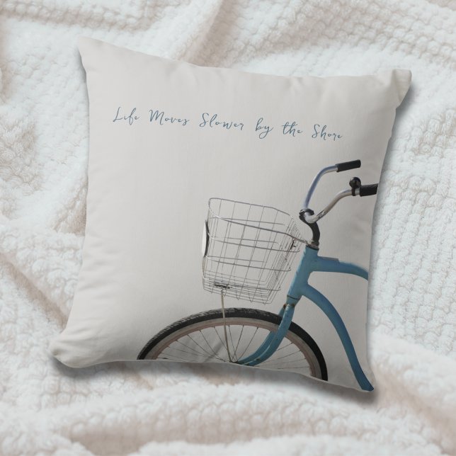 Rhode Island Coastal Cruiser Bike Throw Pillow Kussen (Creator heeft geüpload)