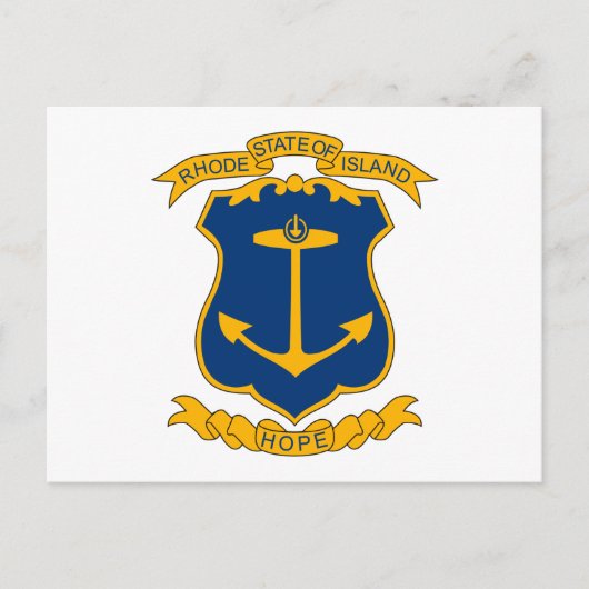 Rhode Island Coat of Arms Briefkaart (Voorkant)