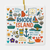 Rhode Island Custom Family Trip Christmas Keramisch Ornament (Voorkant)