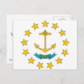 Rhode Island Flag Briefkaart (Voorkant / Achterkant)