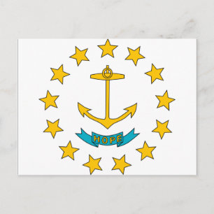 Rhode Island Flag Briefkaart