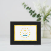 RHODE ISLAND FLAG BRIEFKAART (Staand voorkant)