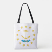 RHODE ISLAND Flag Design - Tote Bag (Achterkant)