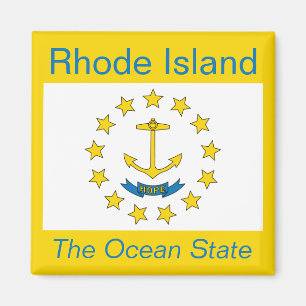 Rhode Island Flag Magnet Magneet