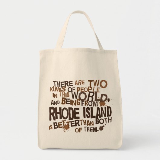 Rhode Island (Funny) Gift Tote Bag (Voorkant)