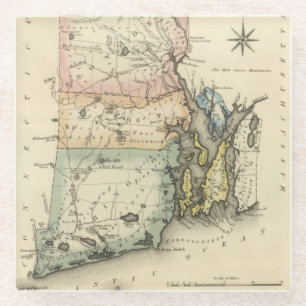Rhode Island Glazen Onderzetter