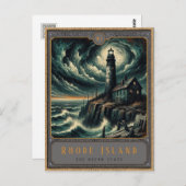 Rhode Island | Gotische kunst Briefkaart (Voorkant / Achterkant)