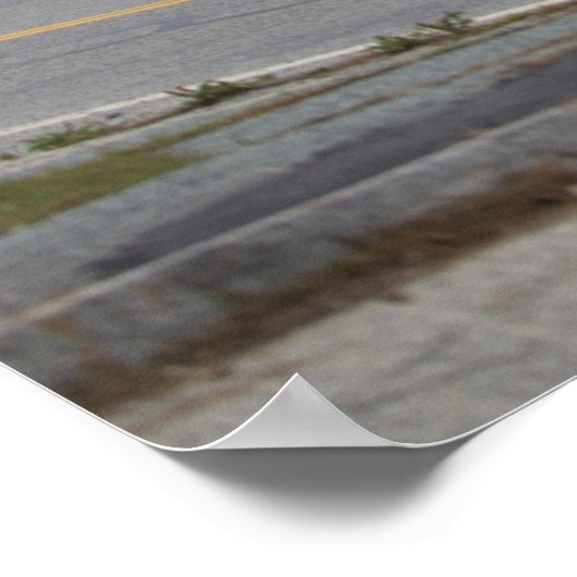 Rhode Island Highway by Ocean Poster (Coin)