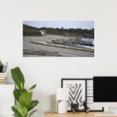 Rhode Island Highway by Ocean Poster (Bureau à domicile)