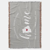 Rhode Island Home State Personalized Deken (Voorkant Verticaal)