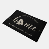 Rhode Island Home State Personalized Deurmat (Schuin)
